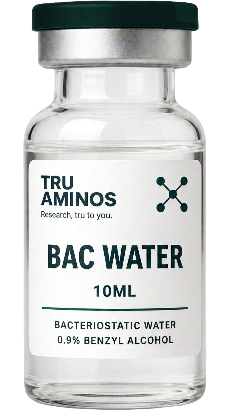 TruAminos research vial — Bacteriostatic Water